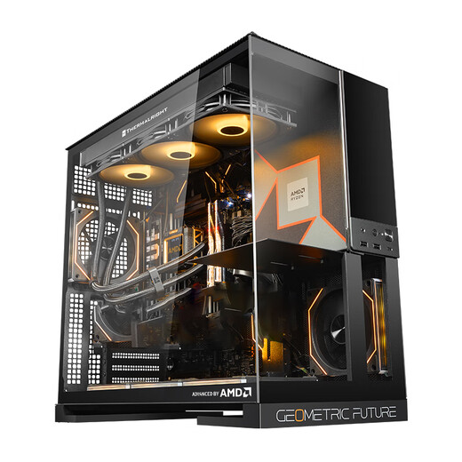 AMD Ryzen R7 9800X3D host assembly computer RTX5080 RX9070XT graphics card live e-sports design desktop computer host DIY assembly machine Ryzen 7 9800X3D+ graphics cardless host丨with one host kit