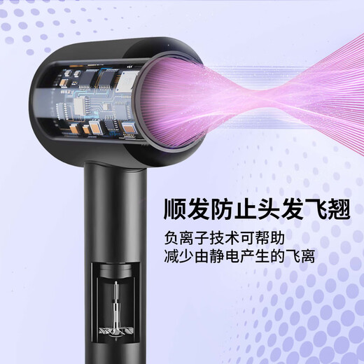 Benchmark Eagle National 3C Certification High Speed Leafless Hair Dryer Home Hair Dryer Negative Ion Silent High Power Non-Hazardous Constant Temperature Quick Drying Hair Dryer Student Dormitory Special Hair Care Single Nozzle Rose Red | 4 Billion Moisturizing Negative Ions Hair Care 3C Certification