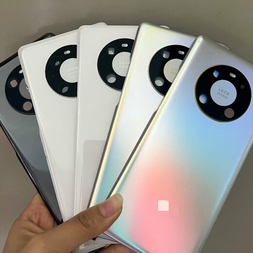Suitable for Huawei mate40pro original glass back cover original mobile phone back case battery cover glass back cover mate40 bright black