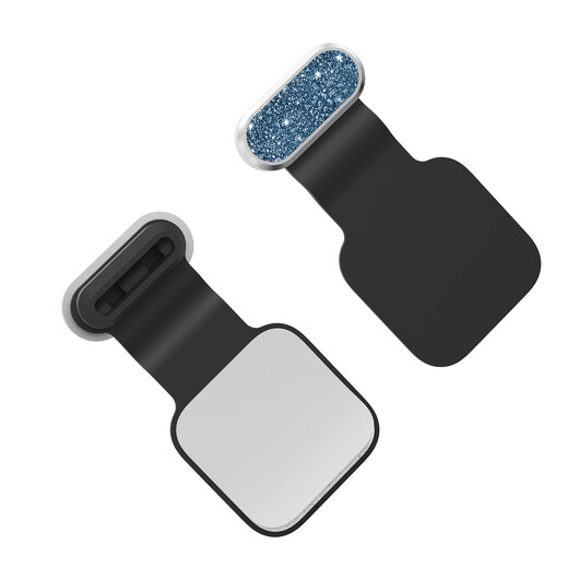 Yansha new trendy flash diamond alloy anti-lost integrated mobile phone charging port dustproof plug typec port waterproof splash suitable for iPhone15/16 Android fast charging universal luminous color 1 Android C port suitable for fast charging mobile phones