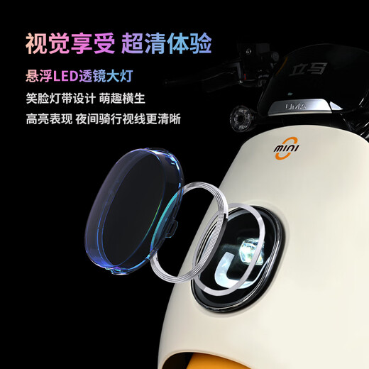 LIMA Electric Motorcycle MINI Speed 50km/h - Range 60KM CHILWEE Battery 60V Long Range Commuting Electric Vehicle Lemon Yellow