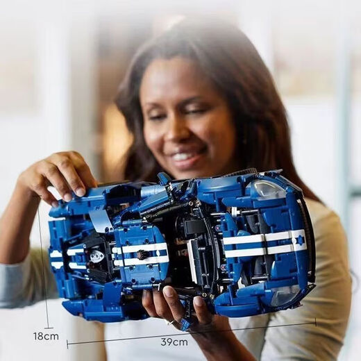 Building block mechanical set series Ford GT highly difficult and huge 10,000-piece remote control power set toy Ford GT-1466 pieces + step-by-step subcontracting
