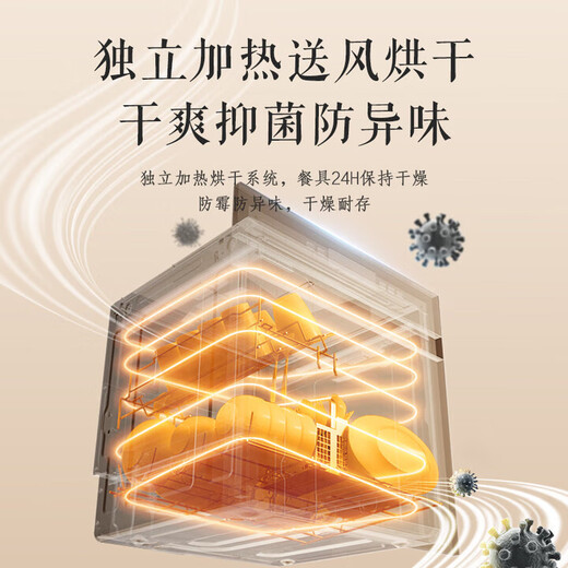 Panasonic dishwasher drawer embedded third generation Pro 8 sets large capacity high temperature sterilization pull out Japanese style intelligent AI automatic cleaning independent drying without bending NP-F86K4XR6D