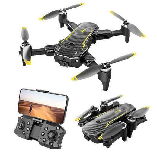 DJI Elf Drone's new drone aerial photography quadcopter remote control aircraft children's toys 8k high definition brushless top-fitting * carbon chisel-gold [electric dual lens] optical flow obstacle avoidance three-electric version * triple battery life