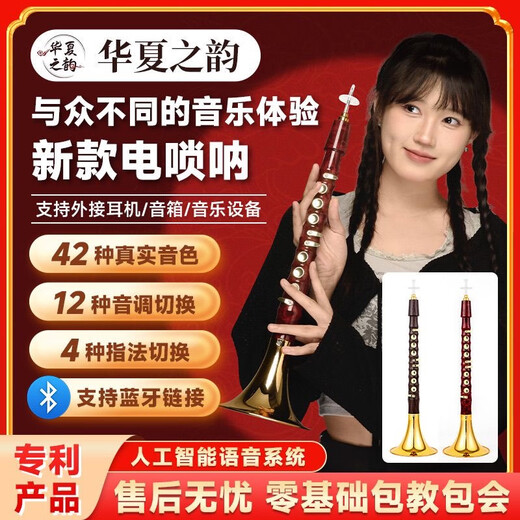 The latest 25 electric suona electronic suona electric blow tube high volume high-end version of beginners, middle-aged and elderly professional performance model Honghuali model