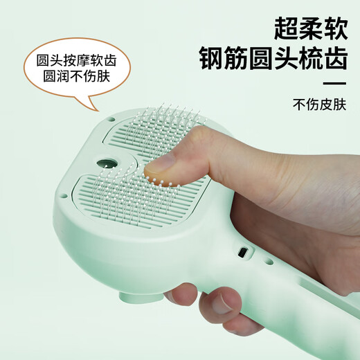 Hanhan Pet Cat Comb, Cat Hair Comb, Dog Spray Massage Hair Removal Comb, Cat Hair Remover Brush, Pet Remover, Cat Hair Remover, Spray Massage Comb + No-Rinse Essence