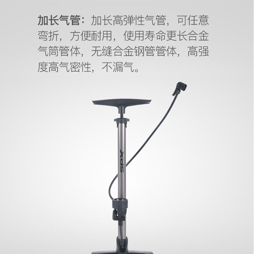 Xide Sheng (xds) bicycle lock pump light code meter seat cushion seat cushion air pump cycling water bottle gloves Trek Giant available vertical pump - titanium black