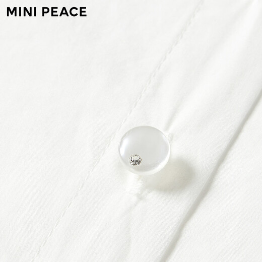 MiniPeace Children's Clothing Autumn New Girls' Shirt F2CAF3170 White 130