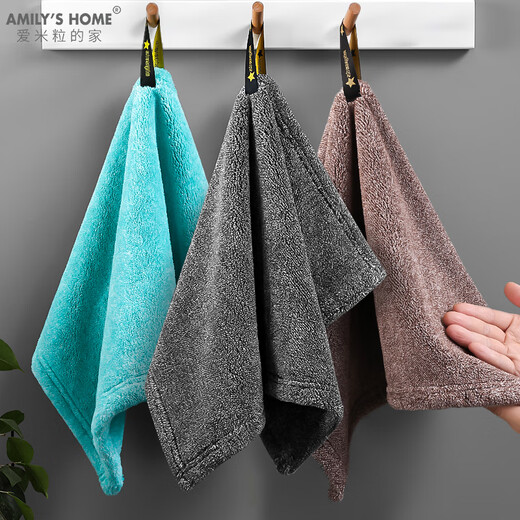 Aimili's Home Hand Towel Hanging Hand Towel Bathroom Kitchen Hand Towel Absorbent Hand Towel for Dry Hands Interstellar Style Mixed Color 3 Pairs Large Size 30*50cm
