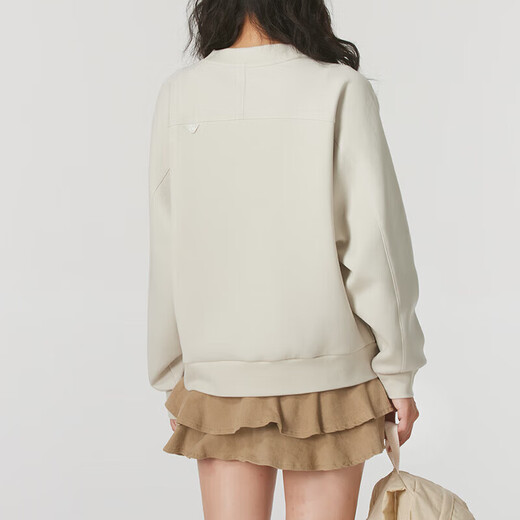 Adidas Frauensportanzug 25 Frühling Neues komfortables warmes lässiges Sweatshirt Pullover Lose Hosen zweiteilige Set JJ3568+JJ3561 L