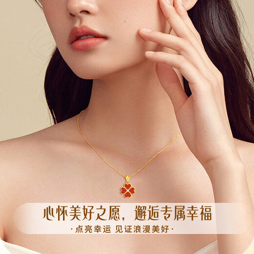 ALLOVE four-leaf clover sterling silver necklace women's 2025 new pendant girls birthday gift for girlfriend wife lady light luxury