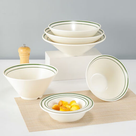 Melamine Noodle Bowl Restaurant und Hotel Special Commercial Spicy Heißhut Schüssel Nachahmung Porzellan Plastik Wonton Ramen Große Schüsselgeschirr LD-1047 10 Pack