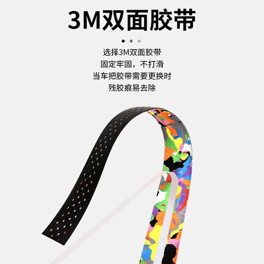 Road bicycle handlebars with bicycle wrap handlebars with anti-slip sweat-absorbent shock-absorbent straps handlebar wrapped cloth riding equipment polka dot style-sea blue