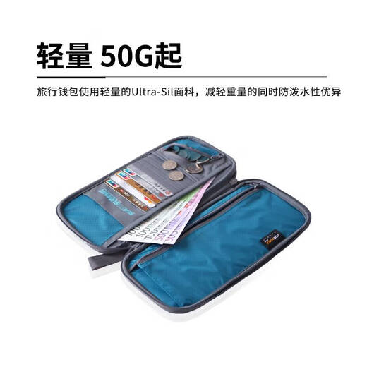 SEATOSUMMIT Sac de Rangement pour Documents de Passeport Portefeuille de Voyage Portable pour Hommes et Femmes Porte-Cartes de Grande capacité Gris-s Modèle Anti-RFID