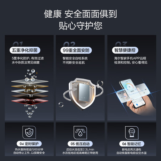 Haier Silent King KL7GT zero cold water 16-liter gas water heater natural gas full-state noise reduction first-level constant temperature household small volume large water volume trade-in for new home installation