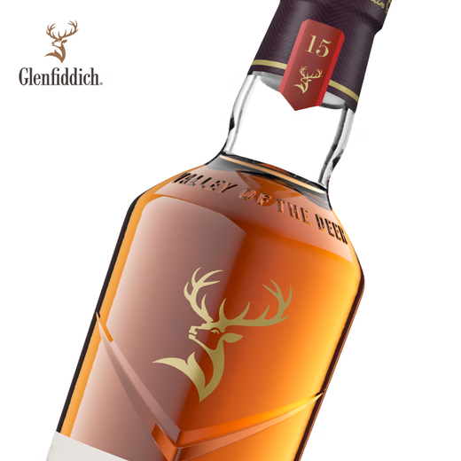 格兰菲迪（GLENFIDDICH）15年苏格兰单一麦芽威士忌700ml*12有盒 整箱囤货装 礼物送礼