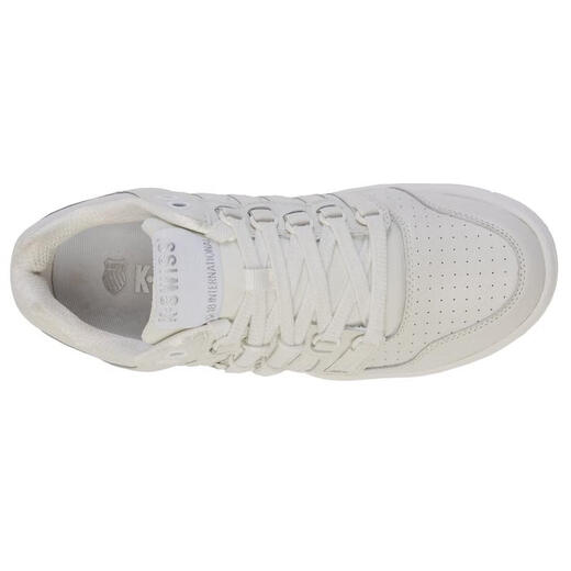 K SWISS Classic Training Shoes Men's Retro Leather Comfortable Breathable Lightweight Sports Shoes PREMIUM WHITE/VAPOR BLUE 41