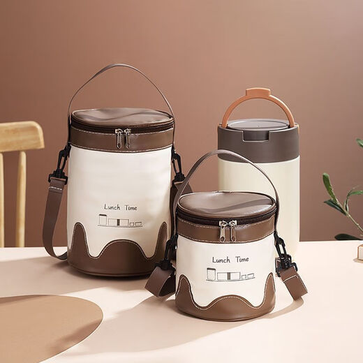 Raft Core Round Insulated Bag Lunch Box Bag Handbag Lunch Bag Aluminum Foil Thickened Lunch Box Bag Office Worker Lunch Bag Meal Bag Upgraded Oxford Cloth Round Insulated Bag-Small New Waterproof and Oil-Proof Lunch Box Insulated Bag Thickened Insulated