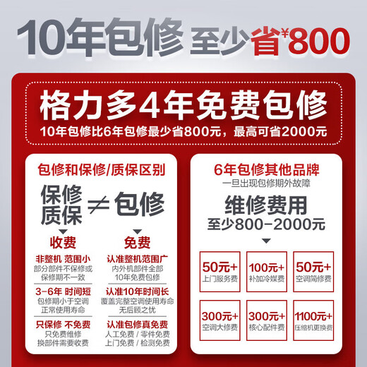 格力空调 1.5匹 新一级能效  变频冷暖 卧室空调挂机 京东官方正品 家电国家补贴 以旧换新 1.5匹 新一级能效【适用16-20平米】
