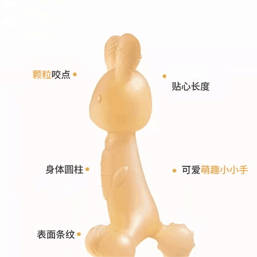 Dr. Ma baby teether, molar stick, baby molar chewing toy, 0-1 year old teether, teether set, 5 pieces