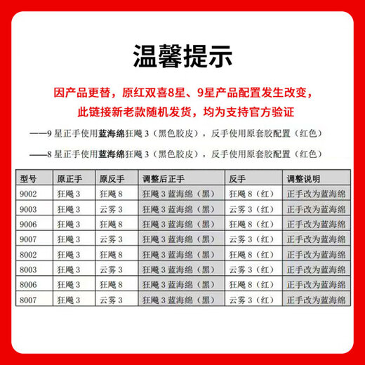 Double Happiness DHS Kuangbiao nine-star table tennis racket straight shot ebony surface + aromatic carbon H9006 free ball