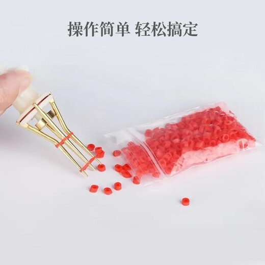 Factory direct supply of dog tail trimmer Teddy Corgi puppy pet tail removal artifact tail clip automatic one plastic tail trimmer + rubber band bag