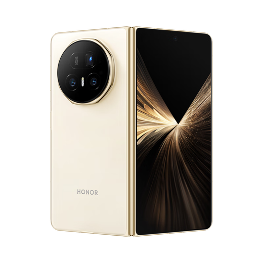Honor Magic V5 Snapdragon 8 Extreme Edition AI Folding Screen New 5G Mobile Phone Warm White 12GB+256GB Official Standard Configuration