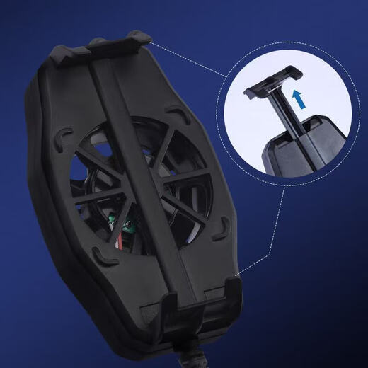 Semiconductor mobile phone radiator magnetic suction fifth generation SMD semiconductor refrigeration cooling artifact Black Shark Apple Huawei Xiaomi Universal Air Cooling Model High Wind Power + 9 Blade Fan