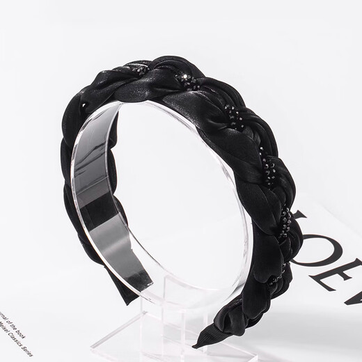 Kamalun (KAMALUN) high-end headband women's braided headband high skull white hair pressure hairpin elegant hair accessories for girlfriend hairband + brand gift box