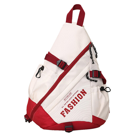 Lingyunhe Mountaineering Bag Bow and Arrow Bag Cycling Crossbody Backpack Men's Chest Bag Women's Sports Portable Outdoor Commuting Light Shoulder Bag Red Fashion Bow and Arrow Bag Breathable and Comfortable Water-Repellent