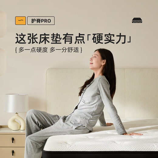 龙凤床垫 旗舰二型 天然乳胶分区静音加硬席梦思1.8米1.5米竹炭弹簧床垫 升级版旗舰二型22CM 适中偏硬 1350*1900