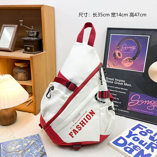 Lingyunhe Mountaineering Bag Bow and Arrow Bag Cycling Crossbody Backpack Men's Chest Bag Women's Sports Portable Outdoor Commuting Light Shoulder Bag Red Fashion Bow and Arrow Bag Breathable and Comfortable Water-Repellent