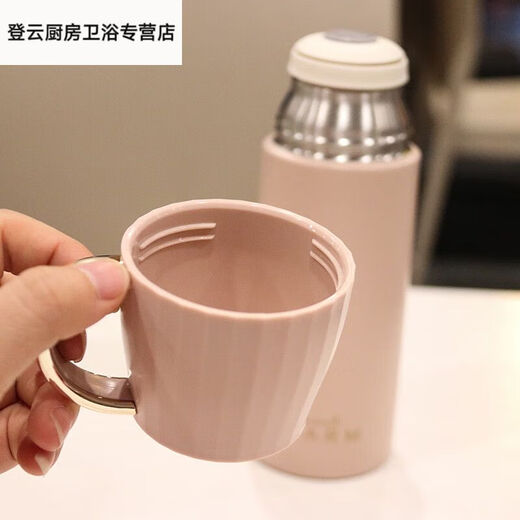 Wenshio Thermos Cup Head с небольшой крышкой Nordic Style Простые студенты из нержавеющей стали термос Кубка Пара Подарки Bean Green 350 мл 6193