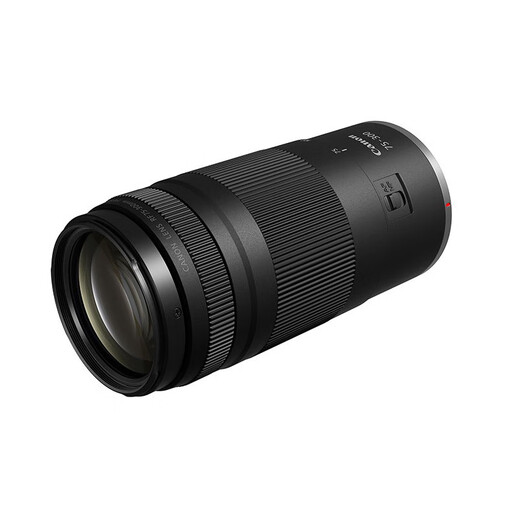 Canon RF full-frame zoom mirrorless lens, suitable for R7 R8 R10 R5 R62 professional mirrorless camera, professional mirrorless lens RF75-300mm F4-5.6 telephoto zoom, new product, basic package, UV lens + CPL polarizer + various basic accessories