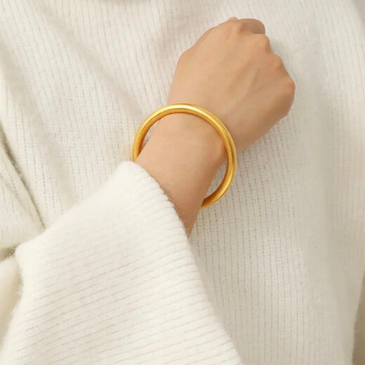 KZD5N thick ancient method bracelet ancient method inheritance frosted classic simple retro solid bracelet for women 5N bracelet 58 rings 90-110 Jin Jin is equal to 0.5 kg