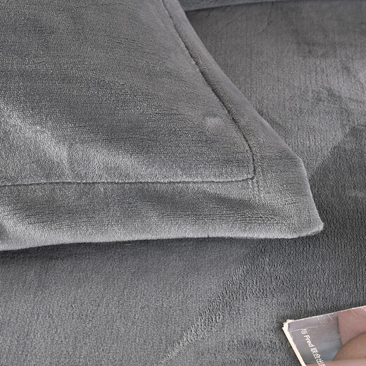 LAVIE HOME Luolai baby velvet quilt cover warm and thickened baby velvet autumn and winter milk velvet quilt cover thickened double bed gray 180cm*210cm