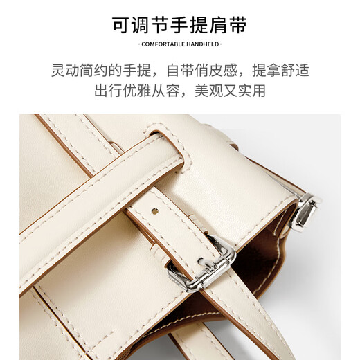 Cnoles Bags Women's 2025 Latest Commuting Crossbody Bucket Bag Shoulder Small Handbag White Girls Bag