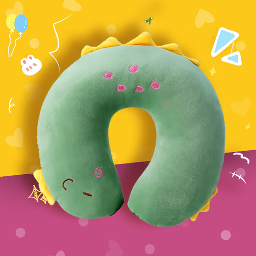 JD Logistics Strawberry Bear U-shaped Neck Pillow Disney Same Style Pillow Hug Huglong U-shaped Neck Pillow Neck Protective Pillow Classic Black Cool Cat