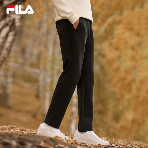 FILA official sports pants men's trousers autumn knitted straight sweatpants sports casual running pants