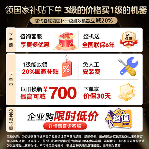 Midea central air conditioner 5 HP cabinet air conditioner 5p cabinet vertical first class energy efficiency variable frequency 380V RFD-120LW/BSDN8Y-PA401(1)A National subsidy