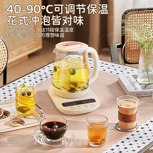 SUOBQR Genuine Health Pot 316L Stainless Steel 1.8L Tea Boiler Flower Teapot Constant Temperature Kettle Kettle Electric Kettle Office Insulation Teapot Home Health Pot Genuine 316 Material 20 Big Menu 24H Intelligent Insulation 1.8L