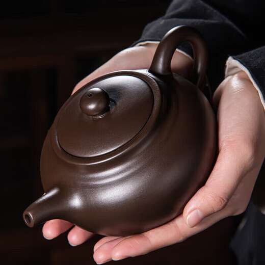 Qixuanyuan purple clay teapot household large-capacity fortune pot black mud Xianglong bubble teapot Kung Fu tea set single pot