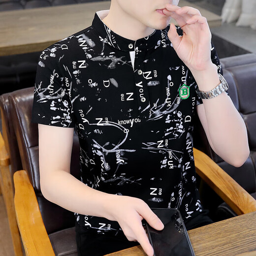 UNIQLO 2025 new summer half-sleeved men's short-sleeved polo shirt T-shirt trend F9215 green M