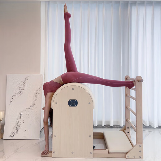 Kangaroo (DAISHU) beautiful yoga clothing women's suit Pilates training clothing high-end yoga vest with chest pad fitness sports top suit milk coffee color vest + milk coffee color pants M (98-110Jin Jin equals 0.5 kg)