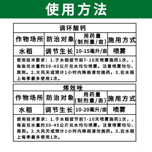 Prohexadione Calcium Uniconazole Combination Peanut, Sweet Potato, Rice and Vegetable Growth Regulator (10g + 10g) Specialized for Controlling Growth and Increasing Yield, 10 Sets