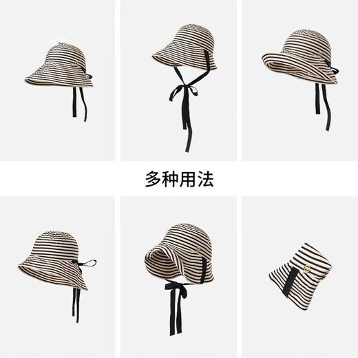 Kenmont spring and summer large brim sun protection hat outdoor seaside anti-UV women's sunshade fisherman hat large head circumference foldable 6239