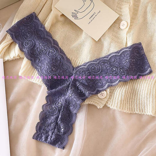 Slightly fat 90250 Jin Jin is equal to 0.5 kg. Large size T-string sexy lace hollow breathable fat mm plus fat plus size T-string pants white - XL90-150 Jin Jin is equal to 0.5 kg