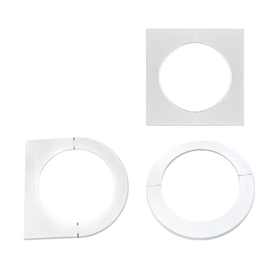 Baitian flue opening shielding cover kitchen ceiling hole ugly artifact range hood exhaust pipe square widened edge decorative cover square widened edge hole cover