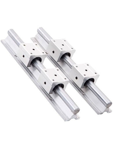 CLCEY镀铬硬光轴铝托导轨耐高温耐磨木工锯台滑台滑轨SBR超值 SBR3523米2导轨4滑块