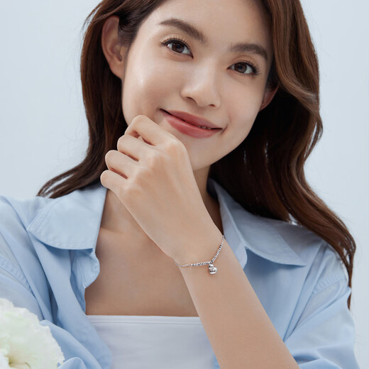 Lukfook Jewelry Platinum Bracelet Fulu Portable Platinum 950 Gourd Abacus Bead Bracelet Price Approximately 6.09 grams